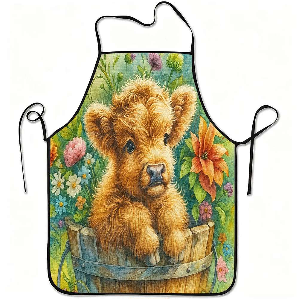 Home Cooking Ideas - 1 Piece of Country-Style Apron, Cute
