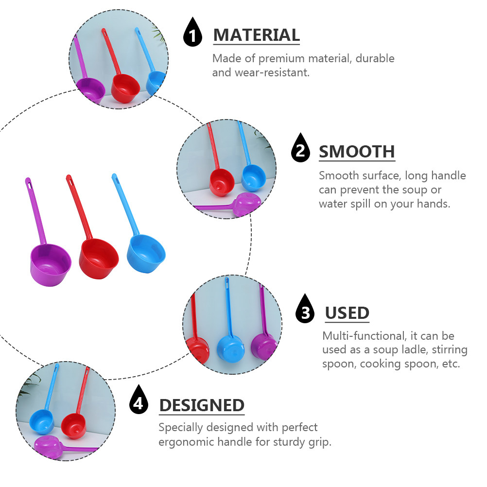 3Pcs Water Ladle Set Heavy Dut - огляд і ціна Home Cooking Restaurant