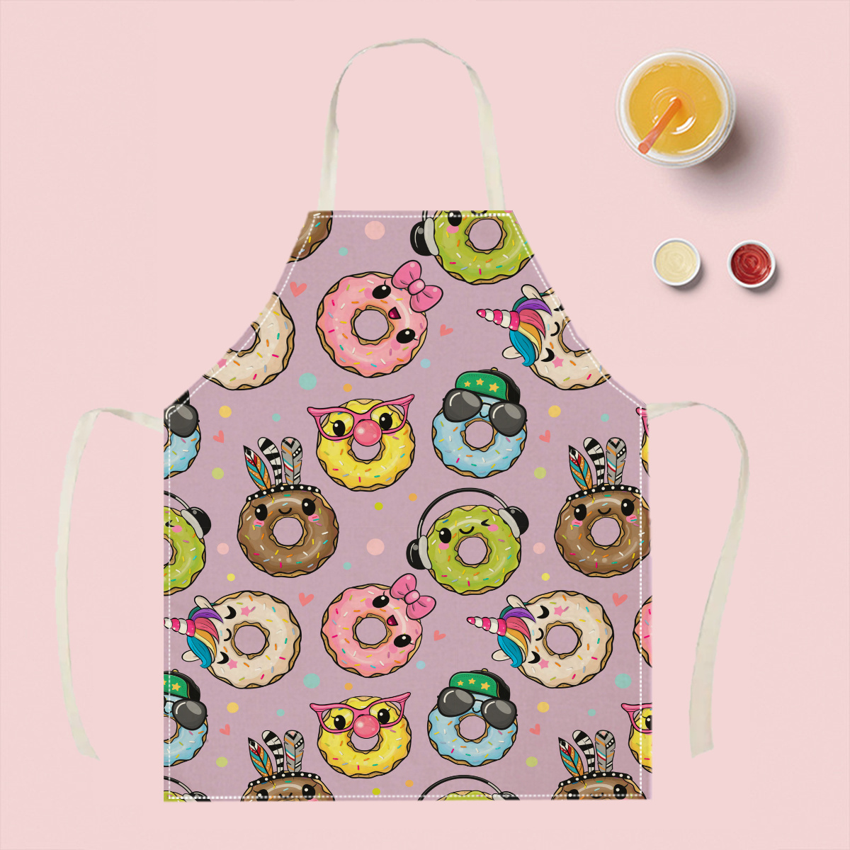 1pc Cute Cartoon Donut Apron F - огляд і ціна Home Cooking Ideas