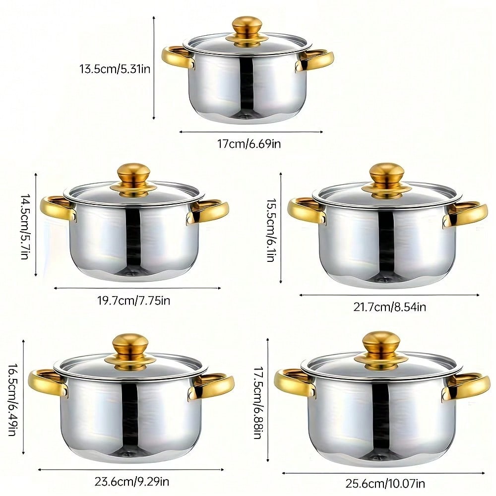 Stainless Steel Pot Set Modern - огляд і ціна Home Cooking Restaurant