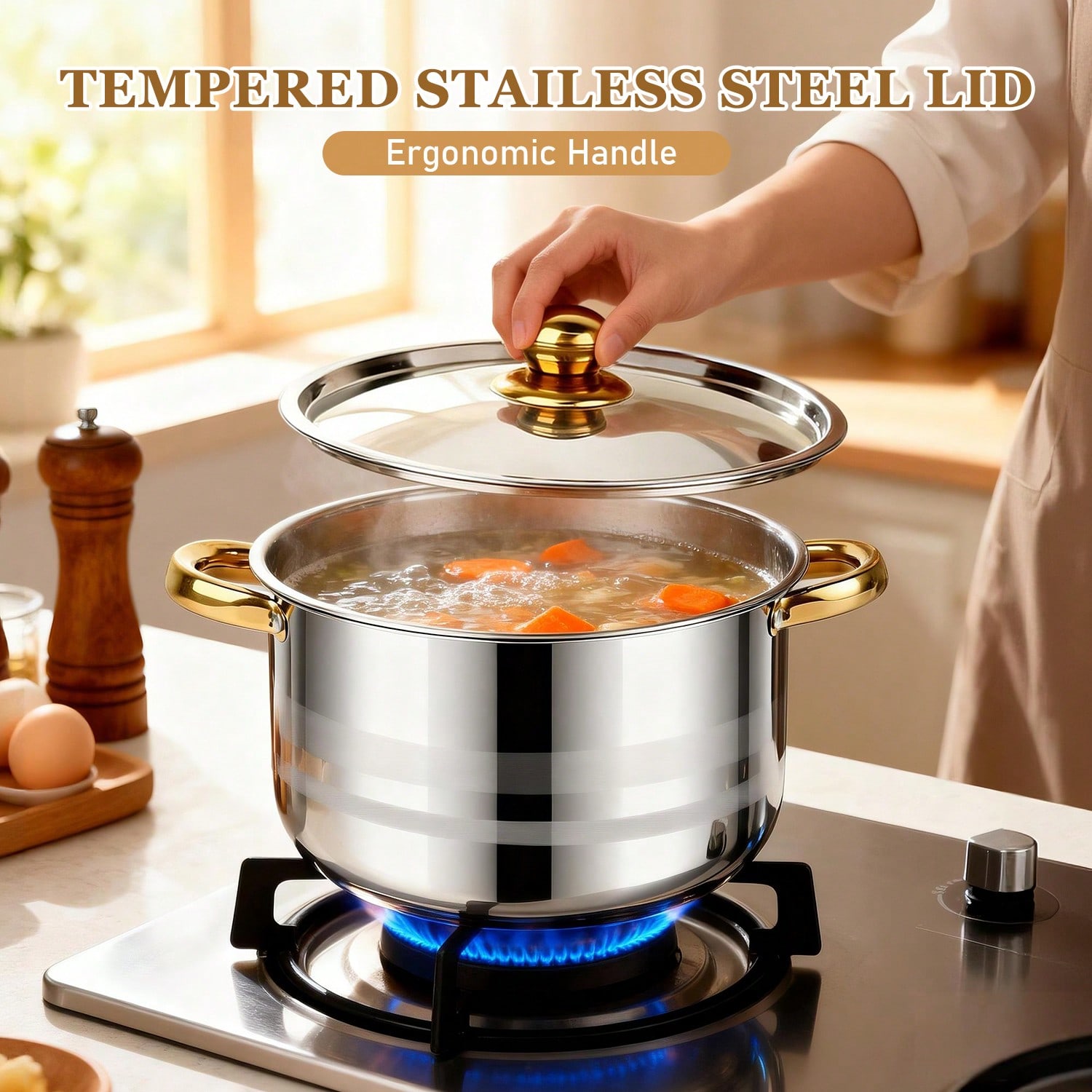 Stainless Steel Pot Set Modern - огляд і ціна Home Cooking Restaurant