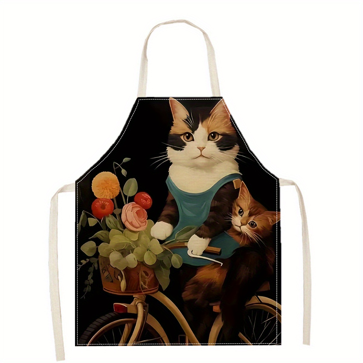 Linen Apron Funny Cat Sunglass - огляд і ціна Home Cooking Ideas